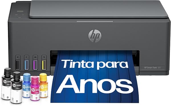 Impressora Multifuncional HP Smart Tank 581