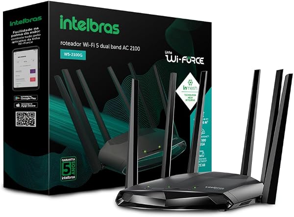 Roteador Wi-Fi 5 Intelbras W5-2100G